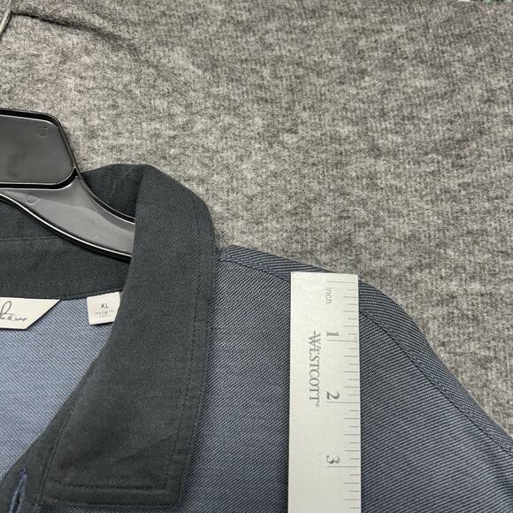 Travis Mathew Shirt Mens XL Short Sleeve Pullover Polo Pima Cotton Blue Golf - Picture 4 of 8